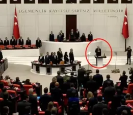 CHP’li vekiller, Cumhurbaşkanı Erdoğan Meclis’e girerken ayağa kalktı ancak alkışlamadı