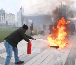 Osmangazi’de başarılı deprem ve yangın tatbikatı