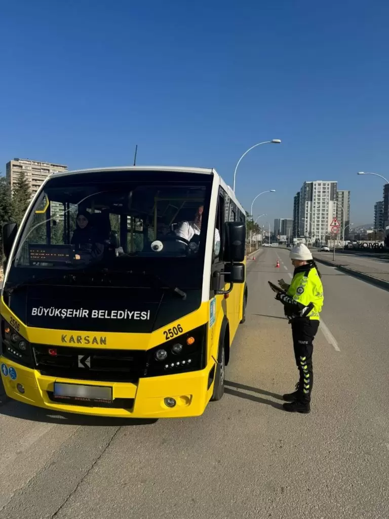 Bursa’da trafik şubeden denetleme