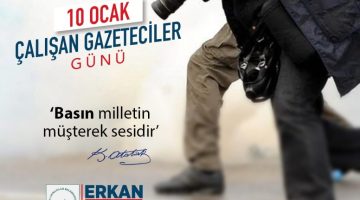 Erkan Aydın’dan ’10 Ocak Çalışan Gazeteciler Günü’ mesajı