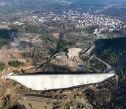 Bursa Büyükorhan’daki gölet yüzde 85 tamamlandı