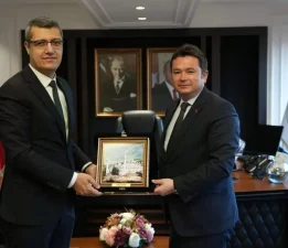 Başkan Aydın’dan Orman Bölge Müdürü Şahan’a hayırlı olsun ziyareti