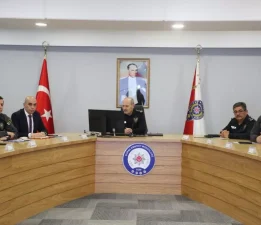 Bursa Emniyet Müdürlüğü aylık değerlendirme toplantısı gerçekleştirildi