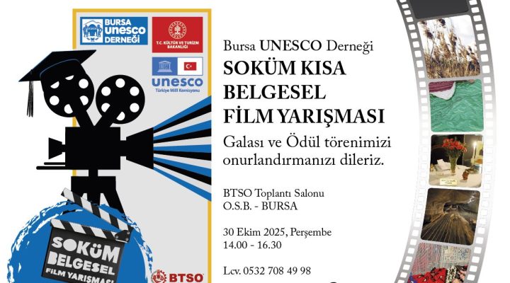 Bursa UNESCO Derneği Soküm Kısa Belgesel Film Yarışması Finali Düzenlendi