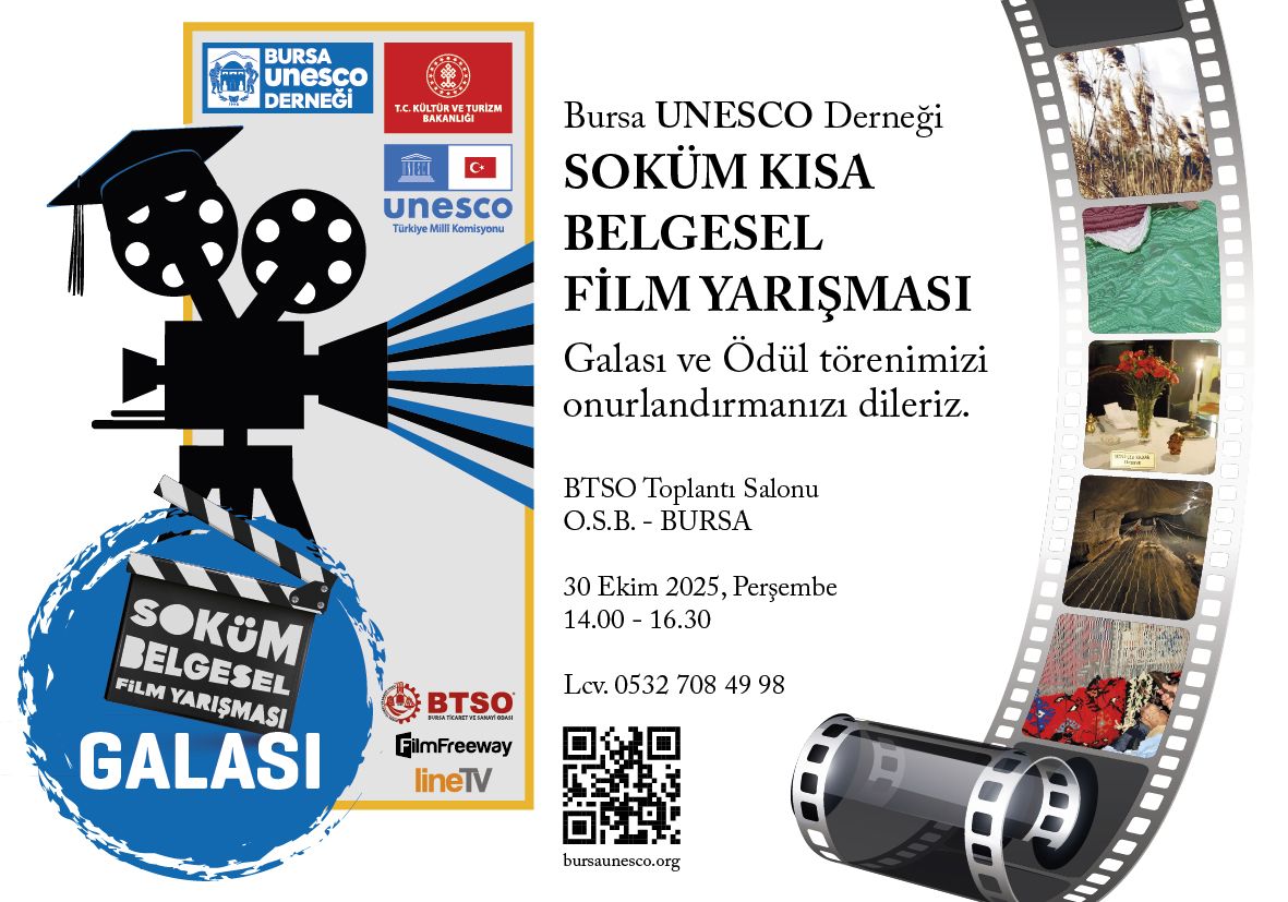 Bursa UNESCO Derneği Soküm Kısa Belgesel Film Yarışması Finali Düzenlendi